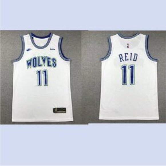 Mens 11 Naz Reid White Stitched Jersey